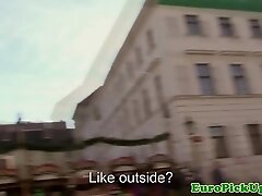 Pulled euro pussyfucked before creampie