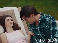 French Teen 18+ Has Her Ass Fucked With Mariska X And Lina Luxa