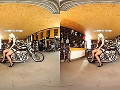 188 - Jarushka Ross - Busty Blonde In Stockings Striptease