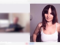 Jeny Smith flashes during Skype lesson