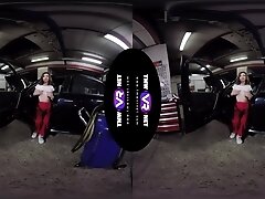 Cute Female Mechanic Plays Solo In The Car Service - Teen Solo Model Fingering
