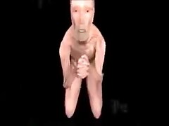 very tall and strong domina LATECIA THOMAS kills her small male servant