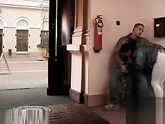 German Brunette in Silver Jacket Sex