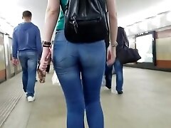 Beautiful russian ass in metro