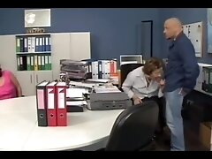 Old guy gives facial to two mature slags