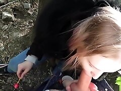 Young Cute Girl Loves To Suck Two Lolipops - Sloppy Blowjob Oral Creampie