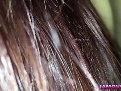 Asian With Her Pantyhose Unzipped