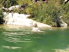 Quick Risky Public Sex in the River