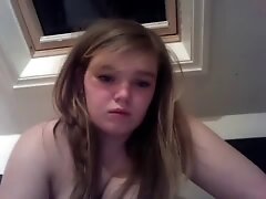 Horny european teen 18+ masturbates her tight french cunt
