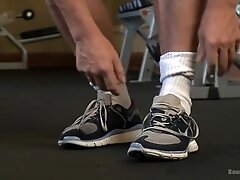 Derek Pain endures the Torturous BDSM Workout