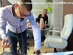 Nice Teasingshow in the Office