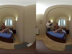 Ellie Shou VR Part One - CHEATING HOTWIFE MAKES BIG COCK JOCK CUM on HAIRY CUNT