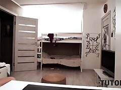 TUTOR4K. Man prefers sex with mature women and has temptation plan for tutor